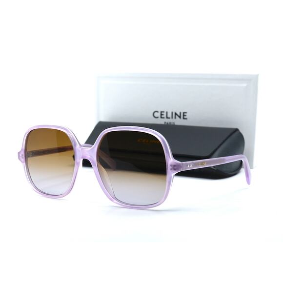 NEW CELINE CL40244U 78F OPAL LILAC BROWN GRADIENT AUTHENTIC SUNGLASSES - Picture 14 of 16